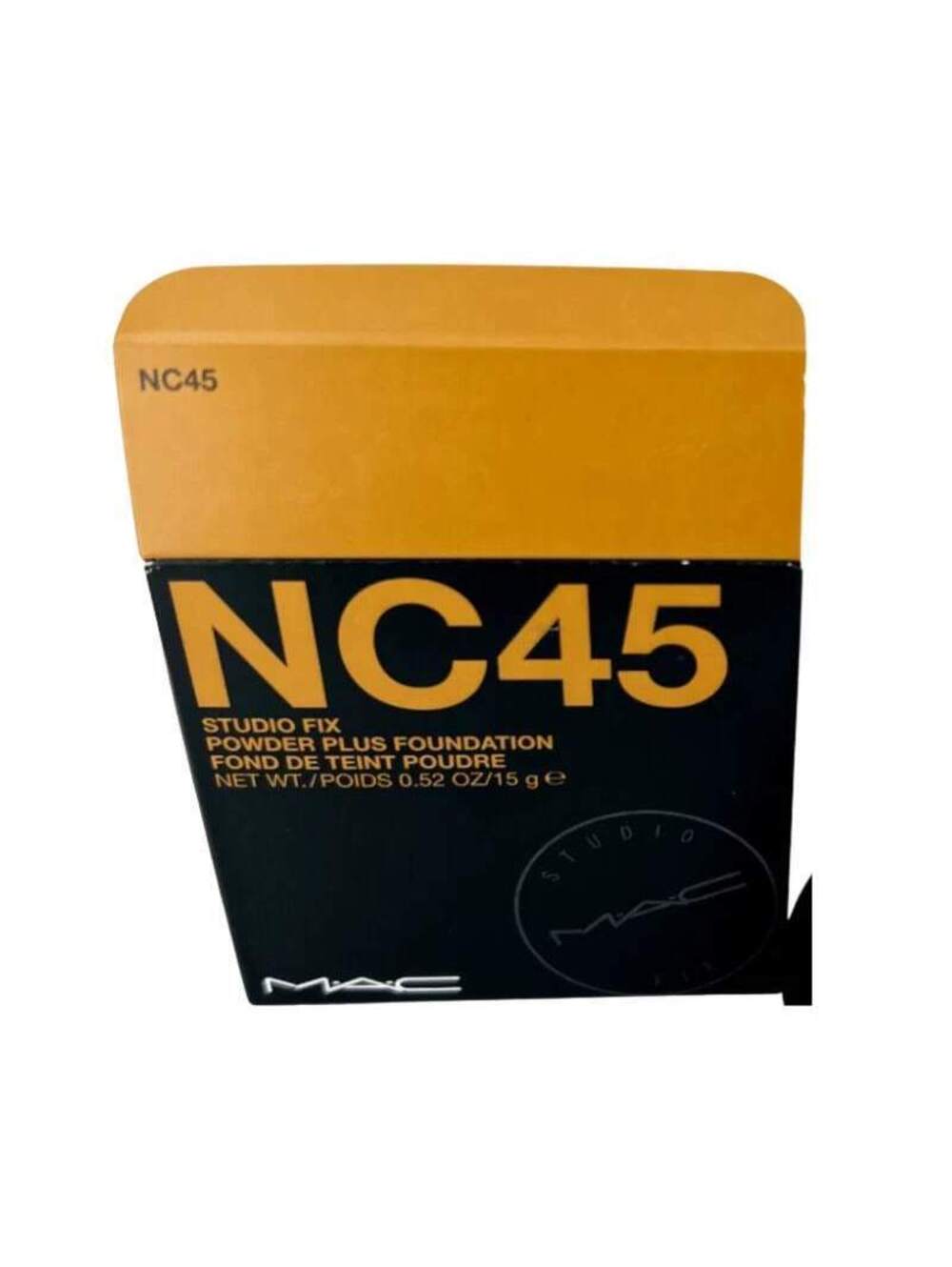 MAC Studio Fix Powder Plus Foundation NC45 0.52 oz Full Coverage Matte Makeup